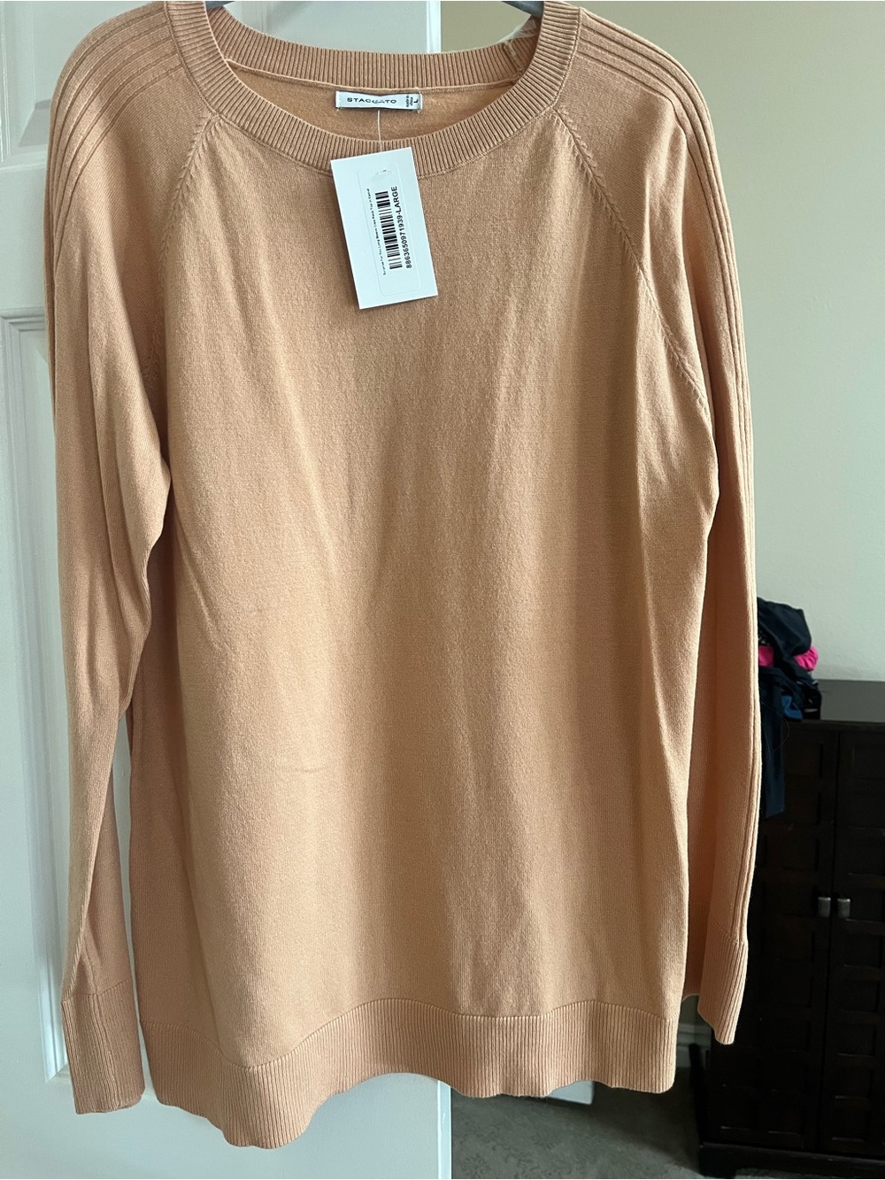 Staccato Camel Crewneck Lightweight Sweater
